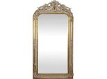 Casa Padrino Specchio Da Parete Barocco Oro/Bianco 85 X H. 160 Cm - Specchio Barocco Con Splendide Decorazioni - Mobili Barocchi