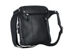 Leonhard Heyden Borsa A Tracolla Borsa Per Tablet Berlin Zipped Messenger Bag Black Nero