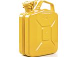 Valpro Tanica Di Carburante Capacità 5 Litri Giallo Zinco Ral 1018 Lamiera D'acciaio L230Xl120Xh310Mm