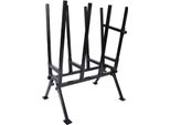 Cavallo Da Sega Wiltec Zincato Pieghevole, 104X79X53 Cm, Con 4 Supporti E Staffa Di Fissaggio, Telaio Per Il Taglio Del Legno Come Ausilio Per La Segatura, Fino A 400 Kg