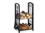 Porta Legna Con Attrezzi Per Caminetto RD8783