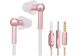 Cuffie Binaurali In-Ear FC31, Interfaccia Da 3,5 Mm, Cuffie Cablate Con Canale D'aria Di Grano, Cuffie A Prova Di Radiazioni, Oro Rosa, Rotondo K
