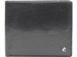 Esquire Pelle Portafoglio Toscana Rfid Wallet Black Nero