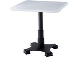 Casa Padrino Tavolo Da Pranzo Bianco/Nero 75 X 75 X H. 75 Cm - Tavolo Da Cucina Con Piano Quadrato In Marmo - Mobili Da Sala Da Pranzo