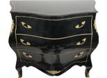 Casa Padrino Cassettone Barocco Nero/Oro Larghezza 120 Cm - Mobili In Stile Antico