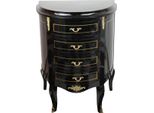 Casa Padrino Cassettone Barocco Nero/Oro Larghezza 68 Cm - Mobili In Stile Antico