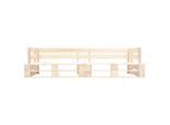 Syfax™ Divano Da Giardino A 2 Posti Su Pallet Naturale In Legno