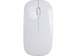 Hxsj Mouse Senza Fili 2.4G Mouse Ultrasottile E Silenzioso Mouse Portatile E Sottile Mouse Ricaricabile 10M / 33Ft Trasmissione Senza Fili【Bianco】