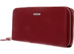 Bruno Banani Pelle Portafoglio New York Double Zip Around Wallet Red Rosso