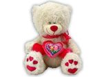 Orso Con Cuore 'Be Mine' - Circa 21 Cm Di Peluche, Orsetto D'amore, Orsetto Di Peluche, Orsetto Di Peluche