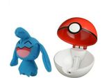 Pokemon Pokeball Action Set Con Peluche Pikachu Bisasam Pummeluff Enton Isso