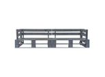 Syfax™ Divano A Pallet Da Giardino 2 Posti Grigio In Legno