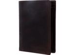 Bruno Banani Pelle Portafoglio Lavato Wallet High With Flap Brown Marrone
