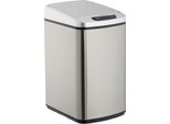 Relaxdays 10026543_55 Relaxdays Sensor MüLleimer 12,0 L Silber