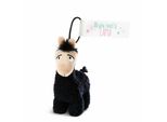 Nici - Ciondolo In Peluche - Llama Lorenzo (Nero, 12 Cm) Ciondolo In Peluche Con Animale Di Peluche