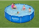 Bestway Piscina Rotonda Fuori Terra Steel Pro Pool Set 305X76Cm 56679