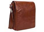 Leonhard Heyden Pelle Borsa A Tracolla Borsa Per Tablet Con Scomparto Per Laptop Cambridge Messenger Bag Cognac Marrone