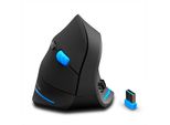 Zelotes F-35A Mouse Da Gioco Verticale Senza Fili Con 2400DPI Regolabili Per Mouse Ottici 2.4G【Nero】