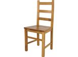 T M C S Tommychairs - Sedia Rustica Per Cucina E Sala Da Pranzo, Struttura Robusta In Legno Di Faggio, Laccata Nel Colore Rovere E Seduta In Legno