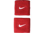 Fascia Antisudore Nike Unisex Swoosh, Confezione Da 2 Pezzi BS1142 (Taglia Unica) (Rosso)