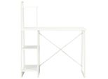 Syfax™ Scrivania Con Mensole Bianca 102X50X117 Cm