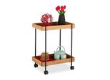 Relaxdays 10027599_0 Relaxdays Servierwagen Braun