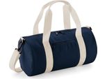 Borsa Sportiva Bagbase Mini Barrel (2 Pezzi/Confezione) BC4426 (Taglia Unica) (Blu Navy/Bianco Sporco)