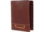 Chiemsee Pelle Portafoglio Paraguay Wallet High With Flap Cognac Marrone