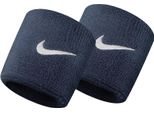 Fascia Antisudore Nike Unisex Swoosh, Confezione Da 2 Pezzi BS1142 (Taglia Unica) (Blu Navy)