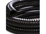Tubo Flessibile Di Mandata Wiltec - Lunghezza 0,5 M, Diametro Interno 25 Mm (1") - Nero - Tubo A Spirale Con Spirale Di Rinforzo - Tubo Di Aspirazione Per Drenaggio, Koi Pond, Resistente All'idrolisi"