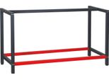 Telaio Del Banco Da Lavoro Wiltec 150 X 57 X 81 Cm In Acciaio, Telaio Del Banco Da Lavoro In Rosso Antracite, Telaio Del Tavolo Max. 200 Kg Come Banco Da Lavoro, Tavolo Da Lavoro E Credenza
