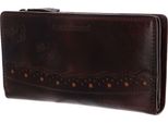 Bruno Banani Pelle Portafoglio Ziloo Zip Around Wallet Brown Marrone