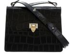 Decadent Pelle Borsa A Tracolla Borsa Da Sera Nadia Crossover Croco Black Nero