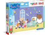 Puzzle Maxi Peppa Pig 104 Pezzi - Clementoni Super Color