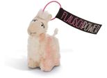 Nici - Ciondolo Peluche - Llama Flokatina "Fluschpower"" (Bianco, 12 Cm) Ciondolo A Forma Di Ciotola Ciondolo"