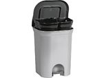 Cestino A Pedale Keeeper Step & Close Duo 2X 11L 37,5X29,5X46Cm Nero Antracite