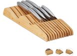 Organizzatore Di Coltelli In Bambù Per Cassetto Xl RD0296