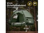 Sobuy OGS32-GR Letto Da Campeggio Con Tenda 7In1 Con Pompa Ad Aria, Sacco A Rotolo, Sacco A Pelo, Letto Da Campeggio Impermeabile Tenda Da Campeggio Verde Fino A 114 Kg