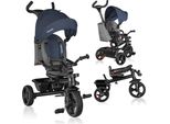 Lionelo Haari Triciclo Per Bambini Con Manubrio Passeggino Per Bambini Blu