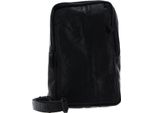 Spikes & Sparrow Pelle Borsa A Tracolla Bronco Slingbag Black Nero
