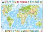 Larsen Puzzle Mappa Del Mondo - Geografica, 80 Pz.