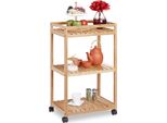 Relaxdays 10029398_0 Relaxdays Servierwagen Braun