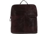 Spikes & Sparrow Pelle Zaino Bronco Backpack Dark Brown Marrone