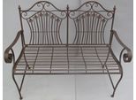 Casa Padrino Panca Da Giardino In Stile Liberty Rustico Marrone 120 X 58 X H. 97 Cm - Panca Nostalgica - Arredo Giardino E Patio