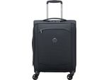 Delsey Paris Carrello Montmartre Air 2.0 Expandable 4 Double Rolls Cabin Trolley 55 Black Nero