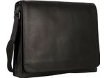 Leonhard Heyden Pelle Borsa A Tracolla Con Scomparto Per Laptop Dakota Messenger Bag Black Nero