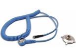 Quadrios Cavo Di Messa A Terra Esd 1,80 M Morsetto, Pulsante 10 Mm, Connessione Capocorda Ad Anello