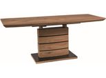 Casa Padrino Tavolo Da Pranzo In Rovere Marrone/Nero 140-180 X 80 X H. 76 Cm - Tavolo Da Pranzo Allungabile - Mobili Da Sala Da Pranzo