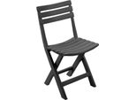 Sedia Da Giardino Sedia Pieghevole Sedia Da Campeggio Plastica Antracite Resistente Alle Intemperie