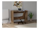 Skye Decor, Ermo - Walnut, Scrivania, Noce, 100 % Melamin Coated Slipboard, 120 X 40 X 85 Cm